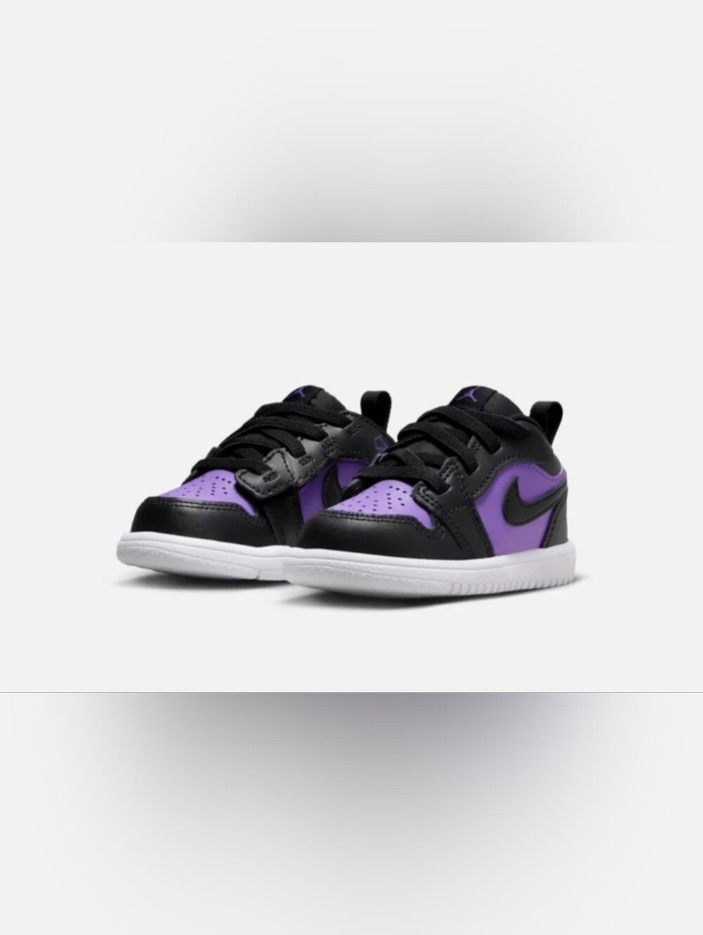 Toddler Jordan 1 Low Alt 'Purple Venom' Black/Purple - Size 5C EUC